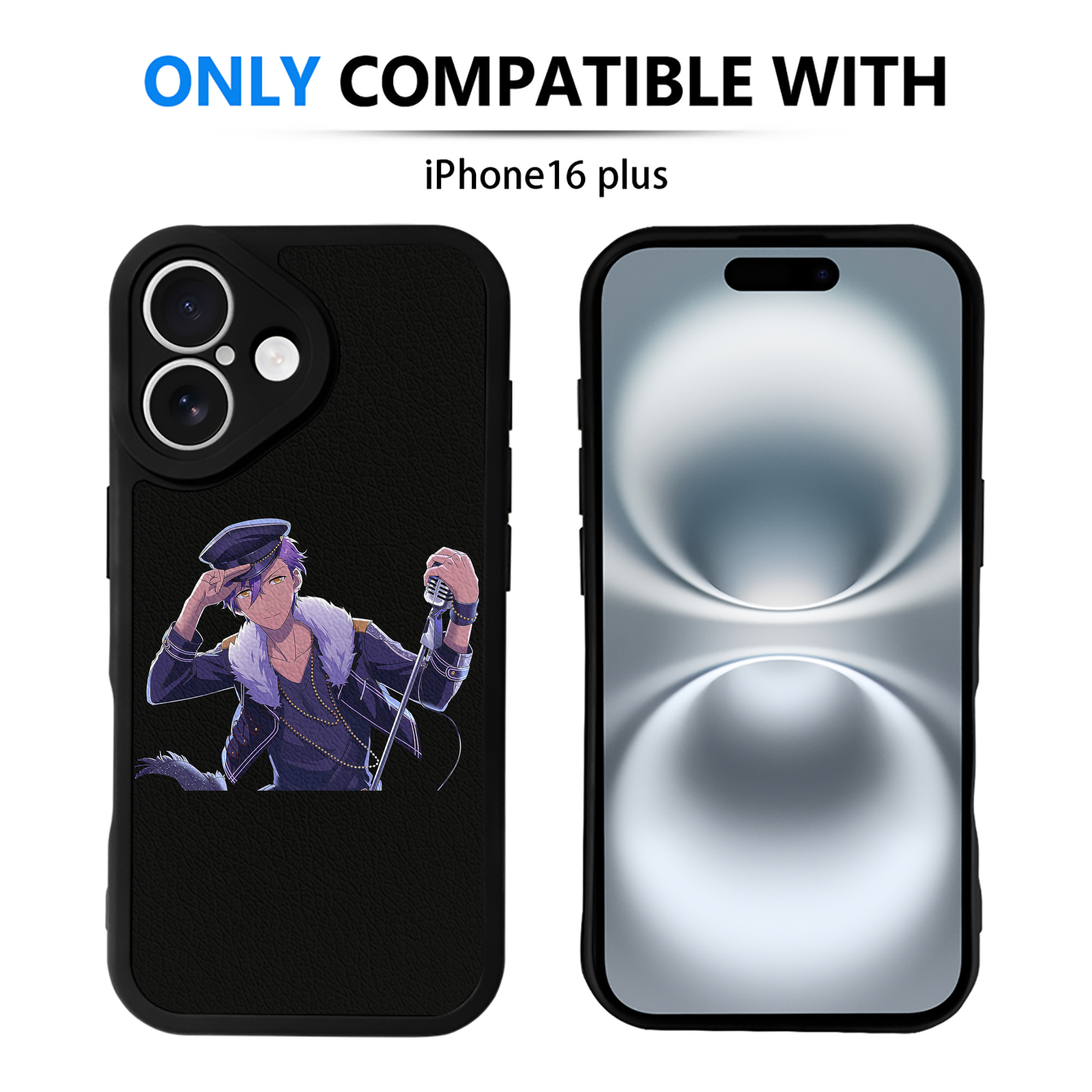 （画像用） あんさんぶるスターズ! Ensemble Stars 【iPhone 16シリーズ対応】シリコンスマホケース（レザー調） 材質：シリコン